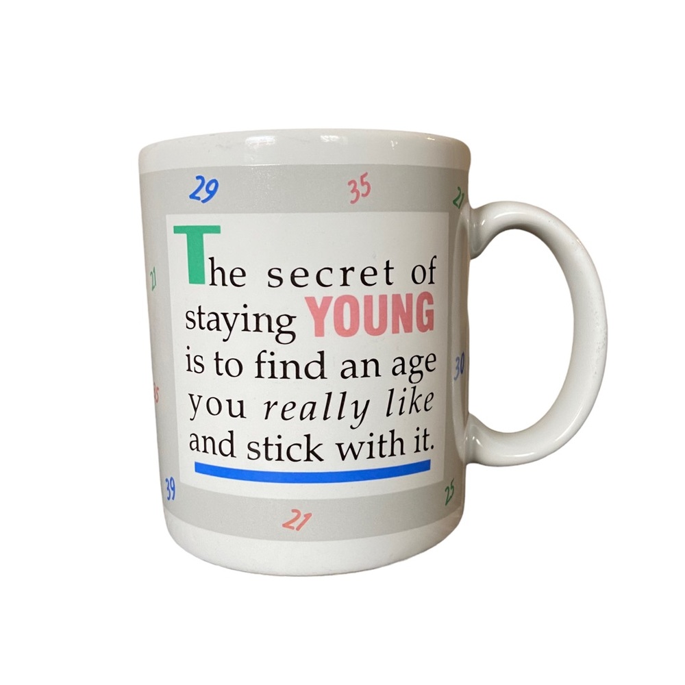 3/$20 HALLMARK SHOEBOX GREETINGS Vintage Funny Age Coffee Tea Mug Ceramic 12 oz